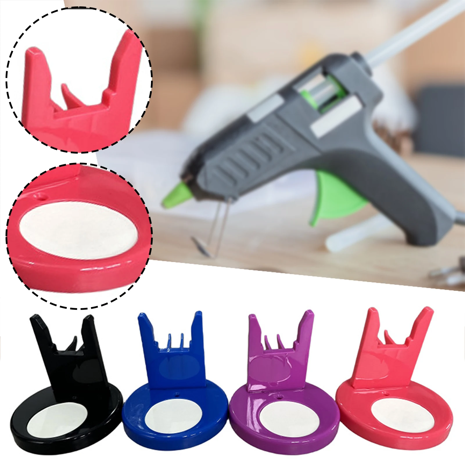 Hot Glue Holder Anti-Drip Anti-Hot Hand Storage Shelf For Hot Glue Machine