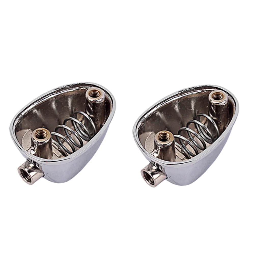 

2Pcs Single-End Snare Drum Lug Claw Hooks Silver Durable Replacement Drum Set Parts Accessories Percussion Claw Hooks Connector