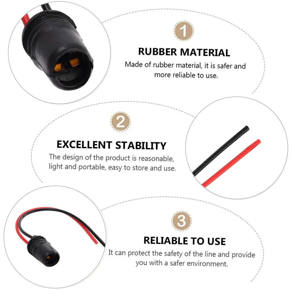 1-30PCS T10 W5W 147 Bulb Holder Adapter Cable LED Bulb Connector Socket Suitable for Use in Cars Motorbike Dashboard Lights