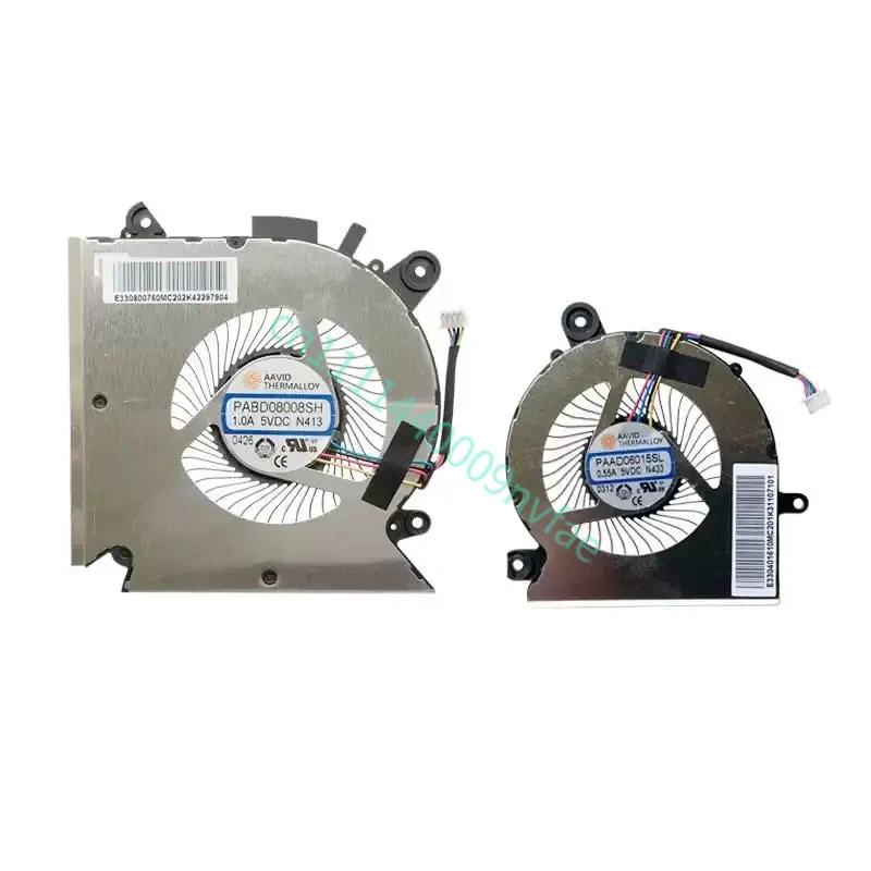 NEW Cooler CPU GPU Fan For MSI Katana GF63 GF66 GL76 GF76 MS-16R1 -16R2 1581 PAAD06015SL PABD08008SH N459 N413 N433 N460  0.2