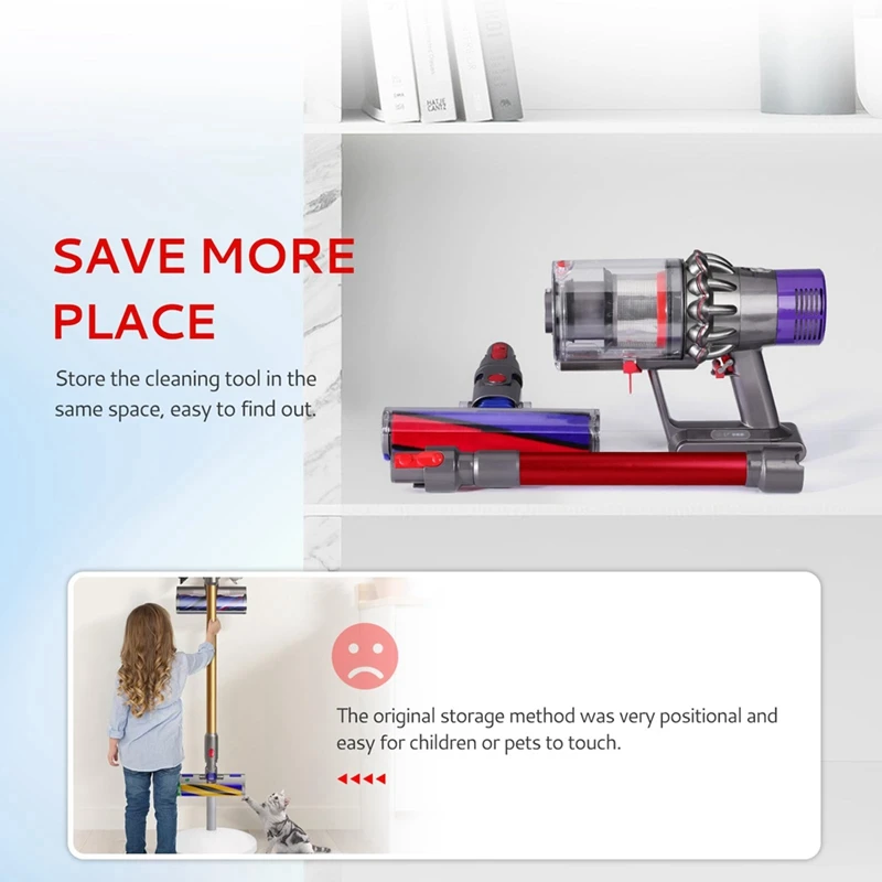 A43F-Tongkat Yang Dapat Diperpanjang untuk Vakum Tanpa Kabel Dyson V7 V8 V10 V11 V15, Aksesori Pengganti Vakum Stik Serbaguna