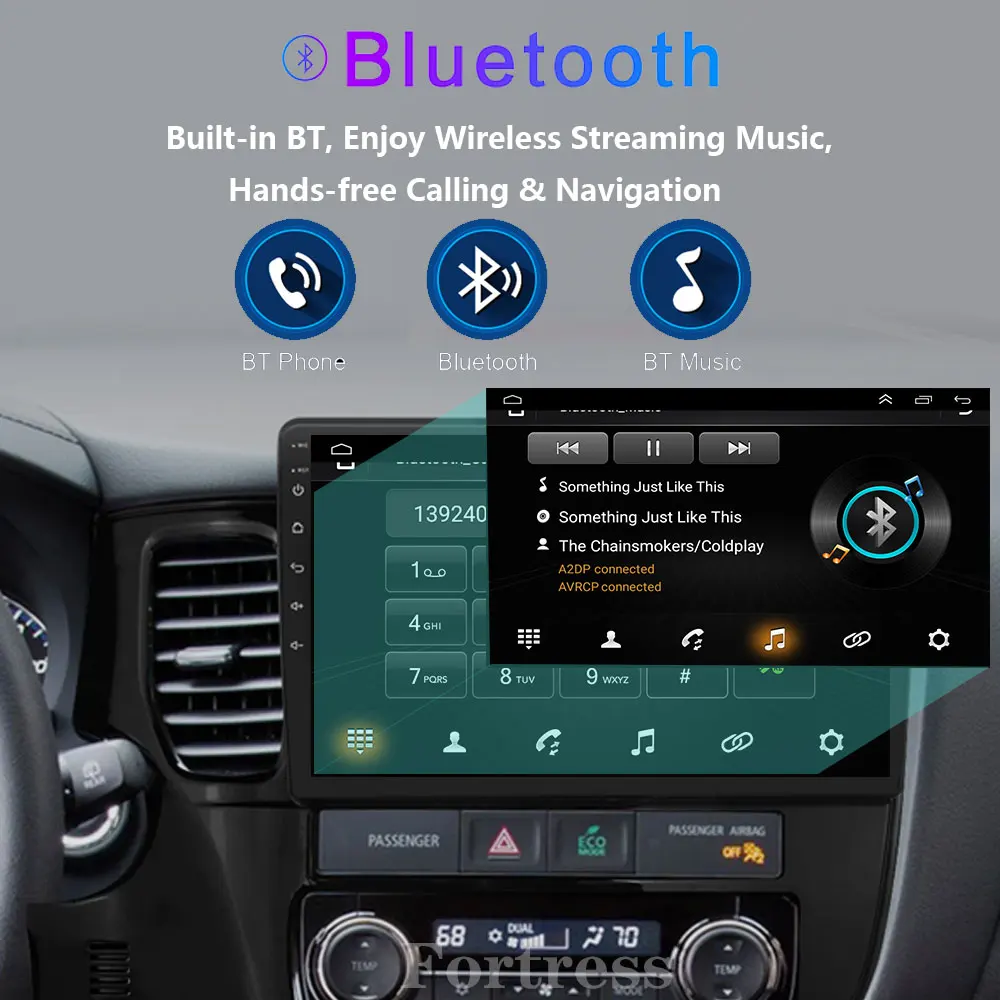 Radio de coche 2din Android 16 Carplay para Mitsubishi Outlander 3 xl 2012 - 2018 Reproductor multimedia 2K Estéreo DVD GPS Unidad principal 6