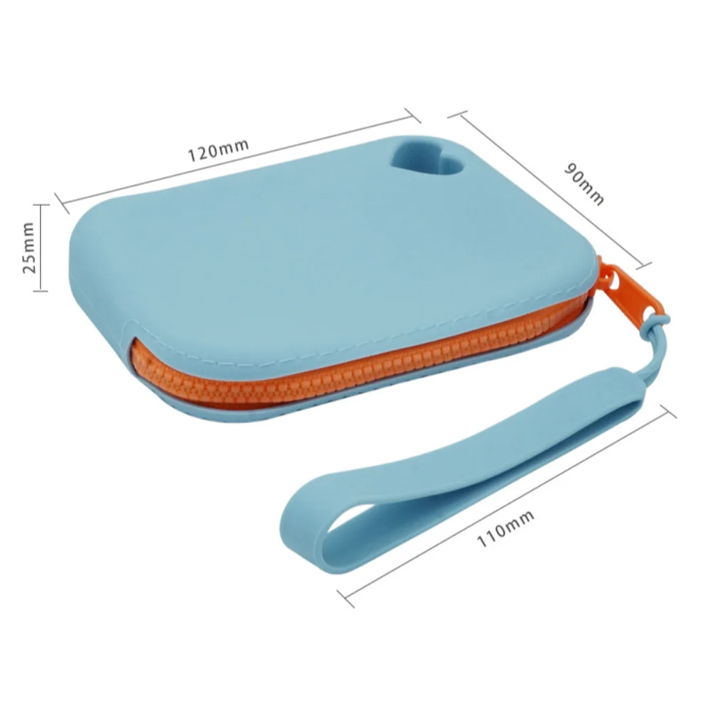 Small Square Silicone Storage Bag Large Capacity Travel Portable Cosmetic Waterproof Organizer