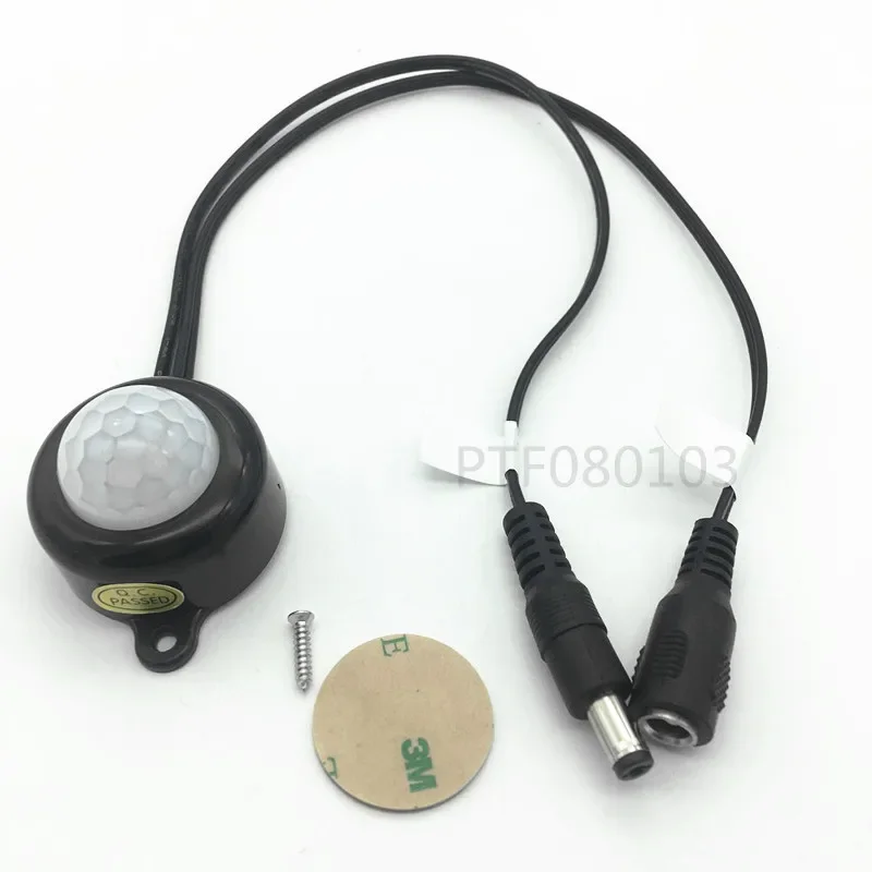 LED Motion Sensor Cupboard Wardrobe Bed lamp Under Cabinet Night light Flexible LED Strip 12V Tape 110V 220V US EU Power Supply