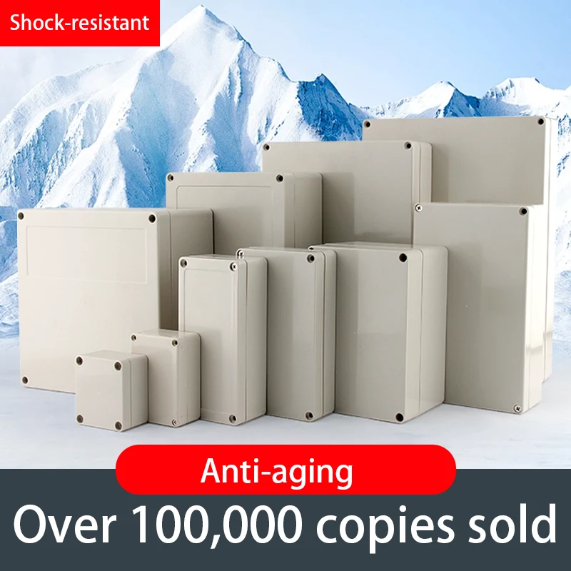 IP66 Electrical Plastic Enclosure ABS Power Junction Box Outdoor Waterproof Distribution Box for Electric Instrument Project 4 s