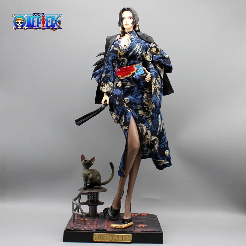 

46cm One Piece Anime Figure Uta Kimono Empress Boa Hancock High Quality Model Boutique Large Decorative Desktop Scene Model Gift