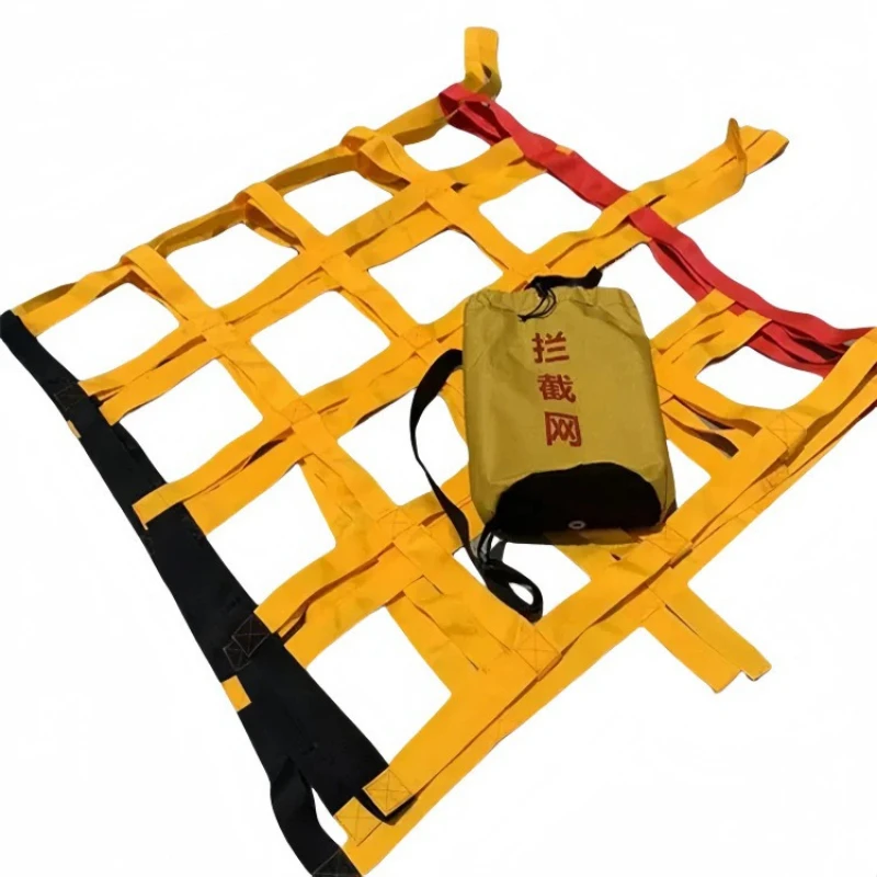 Lifesaving net, fire water lifesaving interception net, portable protective escape net