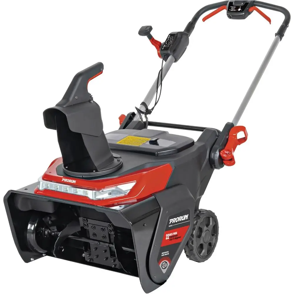 

22-Inch 60V Single-Stage Electric Snow Blower with Brushless Motor, 2x 5.0Ah Batteries Included