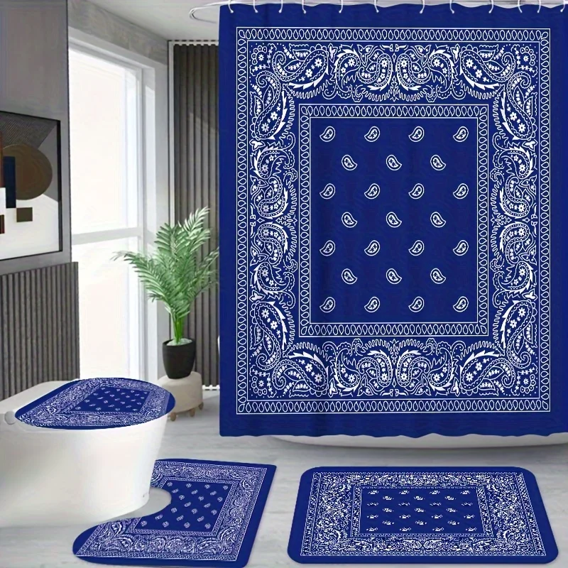 

Elegant Blue Paisley Print Tapestry - Modern Wall Art for a Stylish and Traditional Ambiance in Your Home Decor