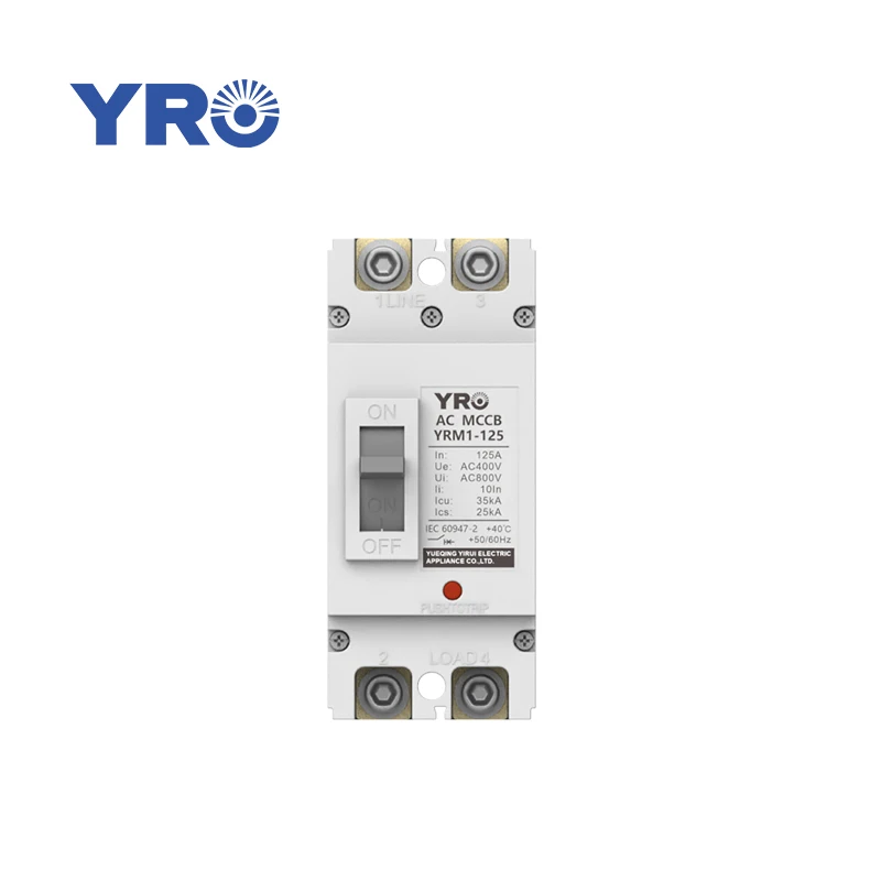 125A AC MCCB Moulded Case Circuit Breaker 63A 100A AC230V 2P Single phase 3P AC400V three-phase