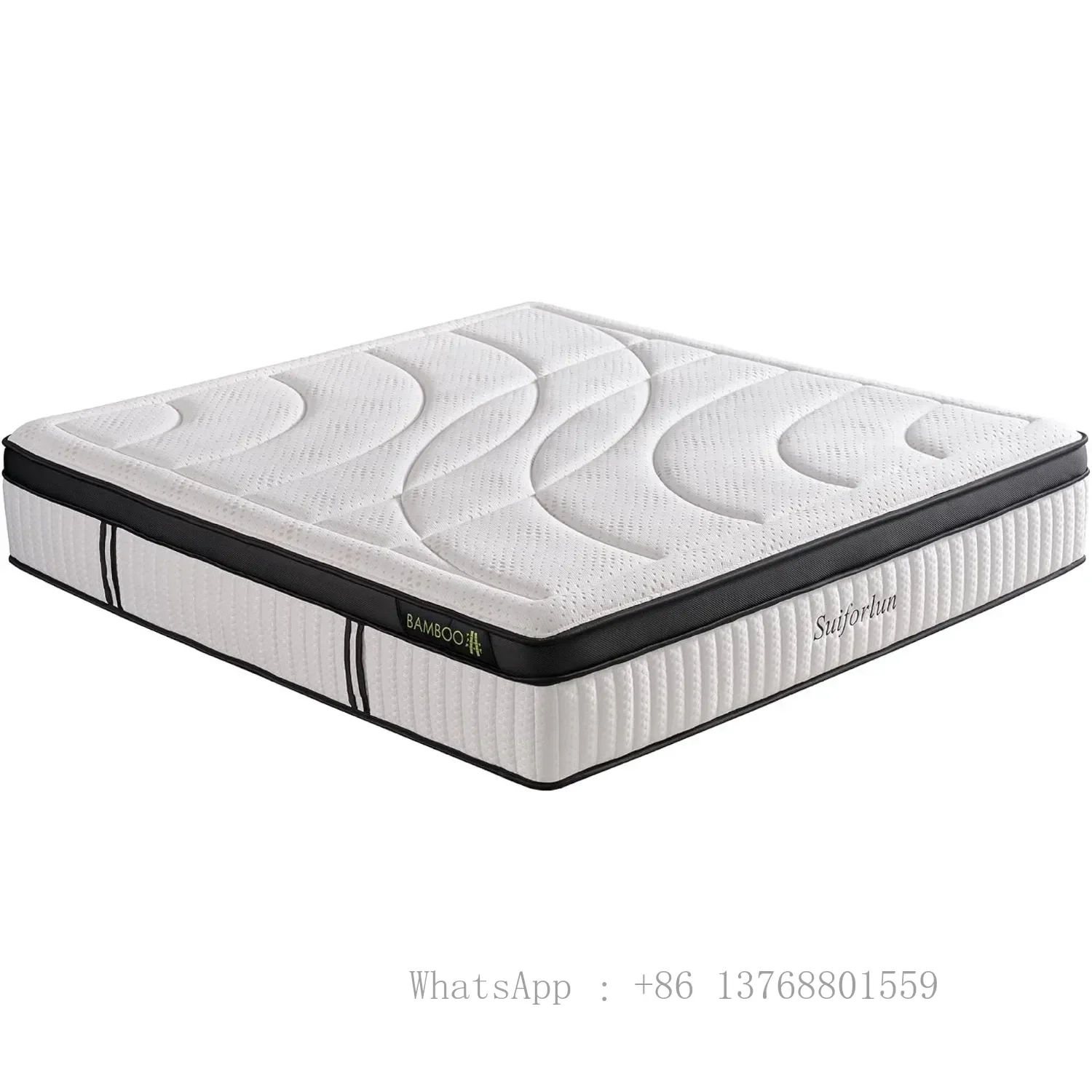 Queen Mattress, 14 In Euro Top Gel Memory Foam & Pocket Innerspring Hybrid Mattress W/ 7 Premium Layers, Medium Firm | USA | NEW