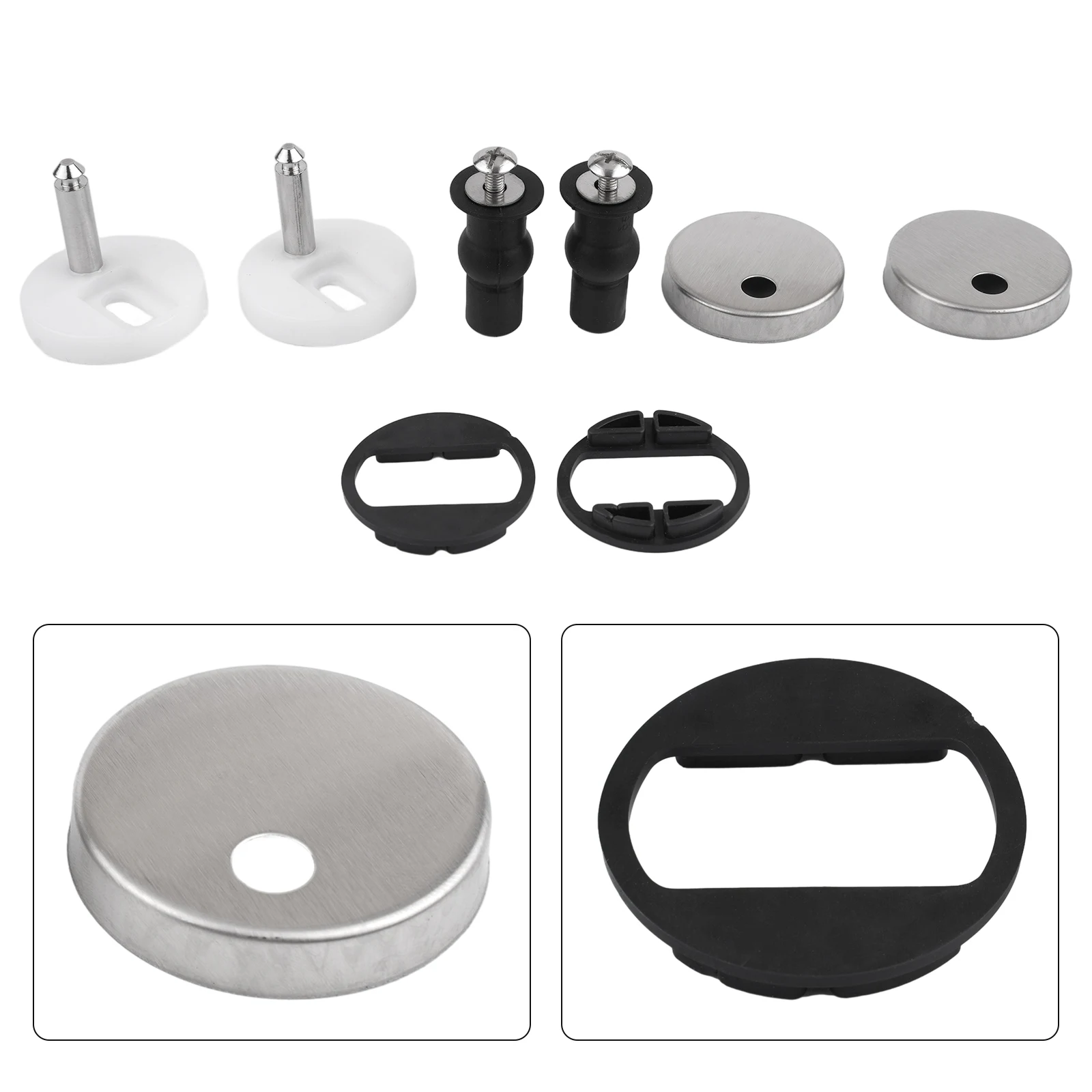 

2 шт., фитинги для унитаза, высококачественные быстроразъемные петли, комплекты аксессуаров для крышки унитаза, винтовой разъем, детали для туалета