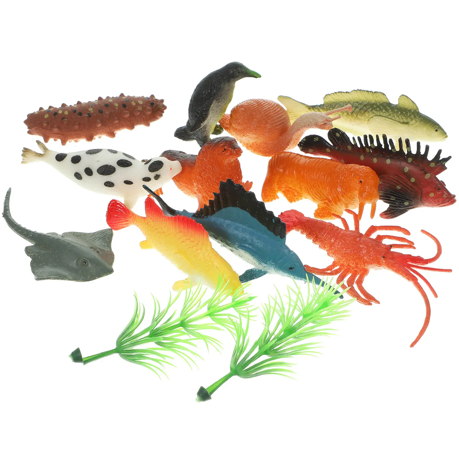 

12Pcs Realistic Marine Animals Models Plastic Underwater Creatures for Children's Nature Learning Educational Playroom Nursery