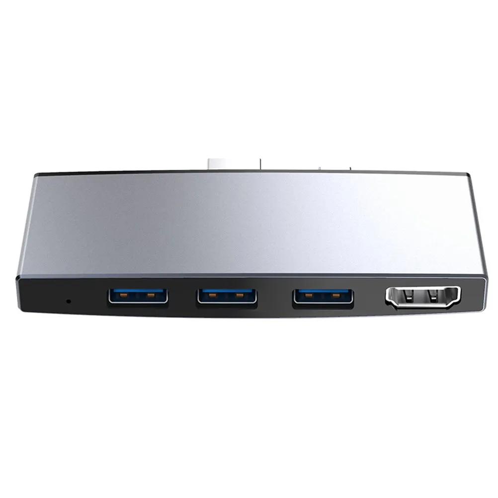 USB Hub Multifunction 6-in-1 Data Dock Adapter Dual Ports Dual Card Slot Compatible Surface 5 4 Portable Mini Expansion