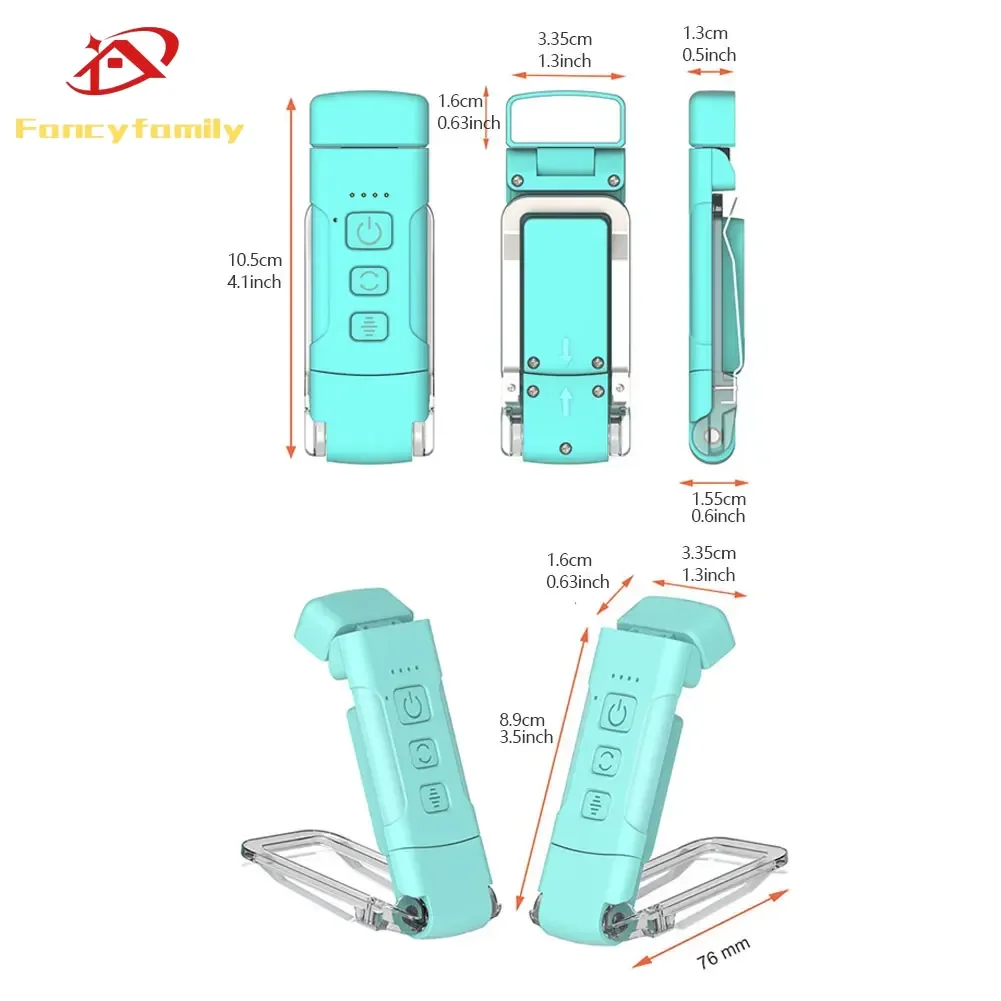

Fancyfamily портативный светильник с зарядкой через USB, светильник для закладок, мини-светодиодный светильник с регулируемой яркостью, прикроватный настольный светильник