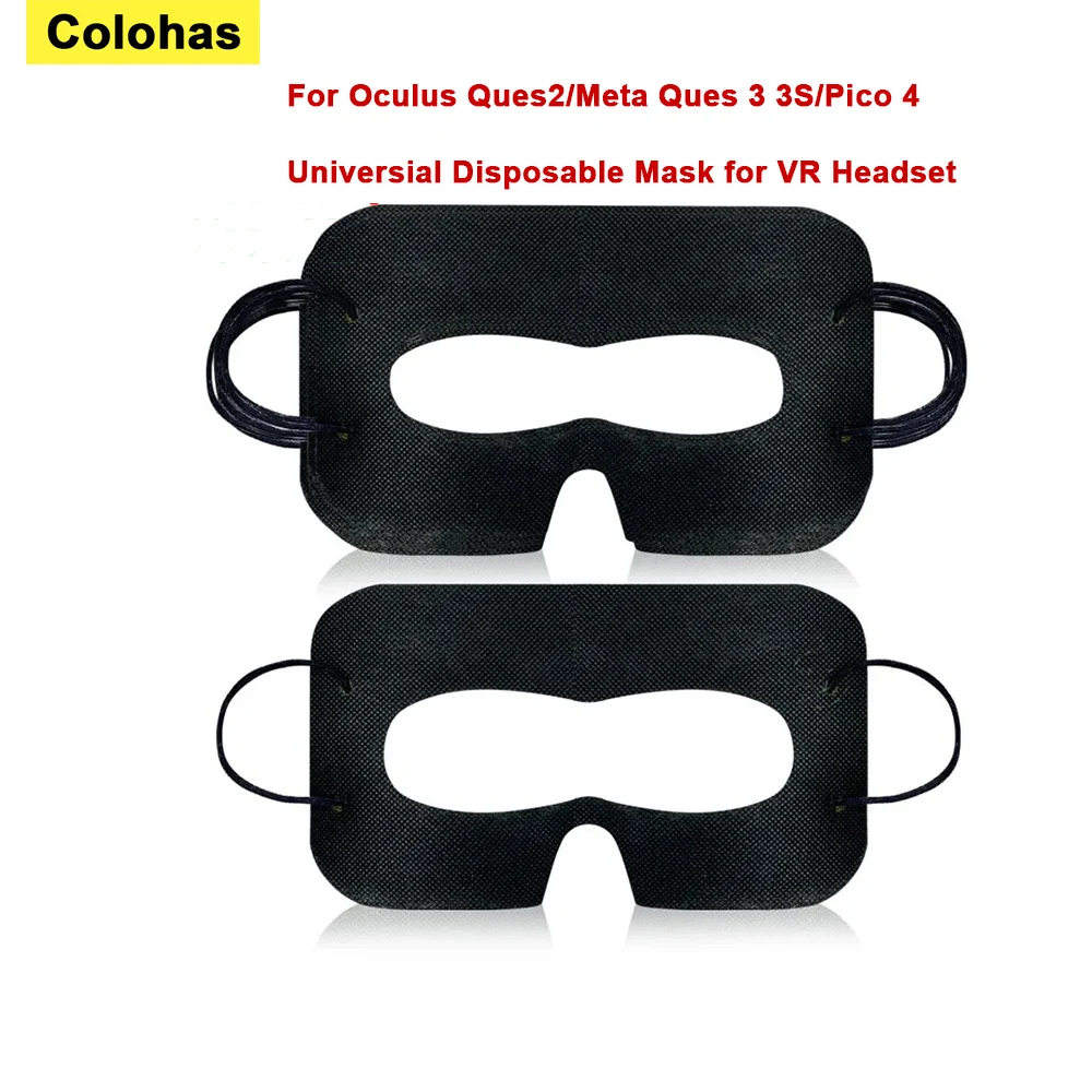 Masque oculaire VR jetable, hygiénique, respirant, anti-transpiration, pour Oculus Quest 2 3 3S Pico 4 PSVR2 HTC, paquet de 100/50