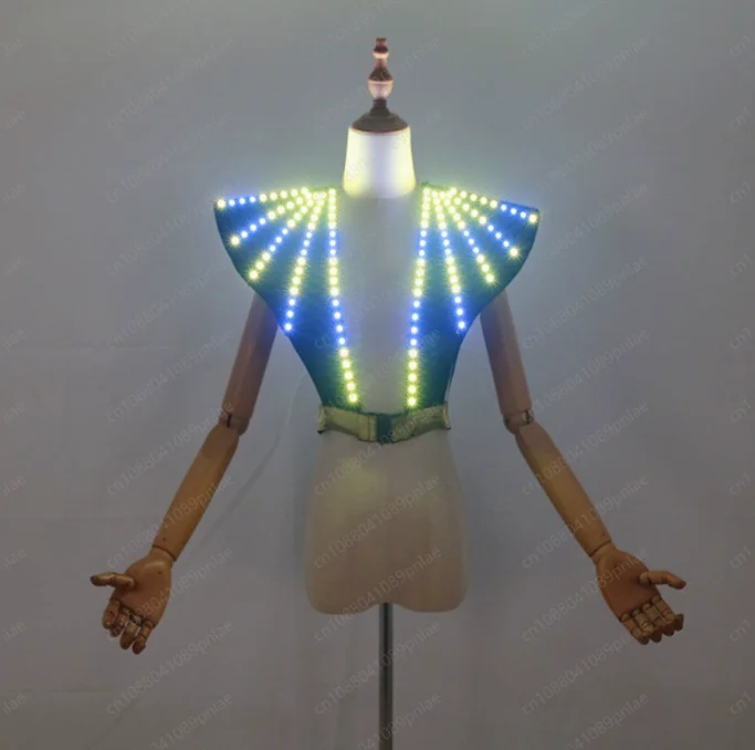 LED Women's Vest, Stage Gogo Performance Clothes, Annual Meeting KTV Fluorescent Atmosphere Clothes