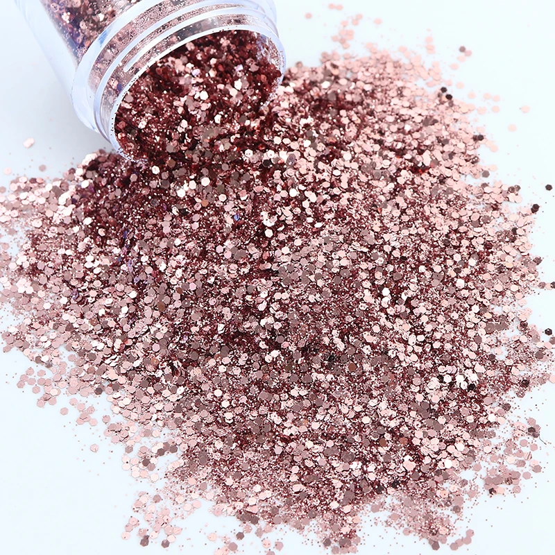 Autumn DIY Resin Pigment Powder Hexagons Chunky Glitter Gold Silver Epoxy Resin Accessories Silicone Mold Filler Resin Sequins