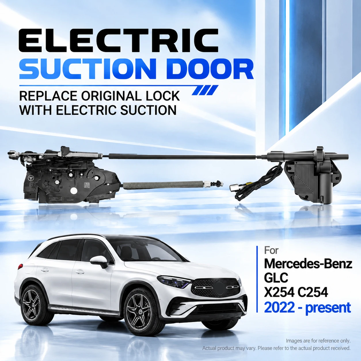 For Mercedes-Benz GLC X254 C254 2022-2027 Car Specific Electric Soft Close Door Lock Replacement Kit Auto Suction Door Upgrade
