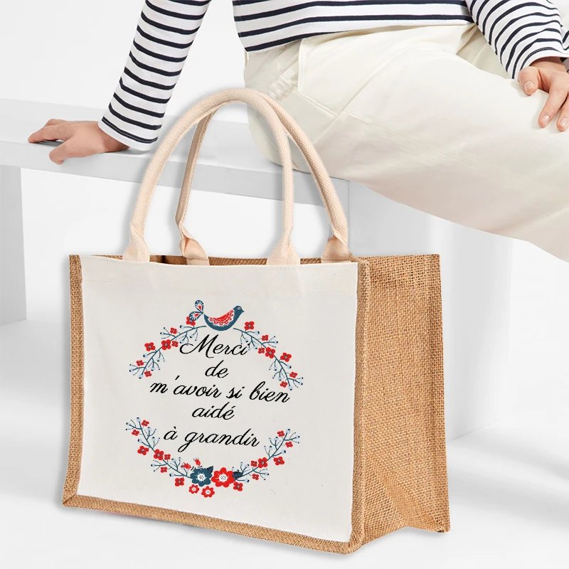 

Teacher Gift Thank You for Being A Really Merci Maitresse Tote Bag Teacher Appreciation Gifts Shopper Bag Teacher Shopping Bag