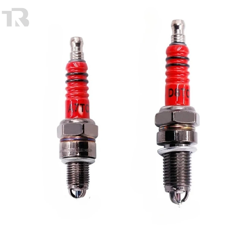 

1/2Pcs Racing Spark Plug 3 Triple Electrode A7TC D8TC For GY6 CG 50 70 110 125 150CC Motorcycle Atv Scooter Motorcycle Ignition