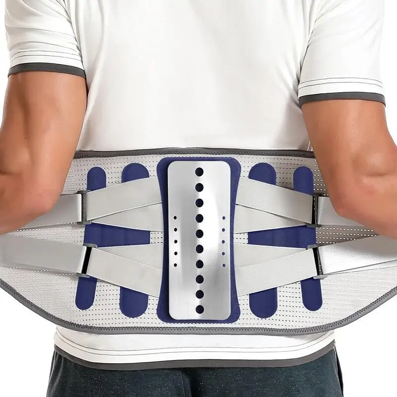 

Widened steel plate waistband with breathable lower back support for women and men with four supports