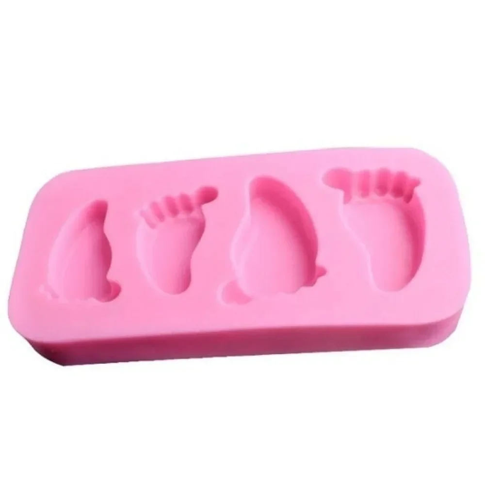 1PC Kuchen Form Baby Fuß Silikon Form Schokolade Fondant Kuchen Dekorieren Backen Werkzeug Backformen Pudding backen Paste Form – Detail 15