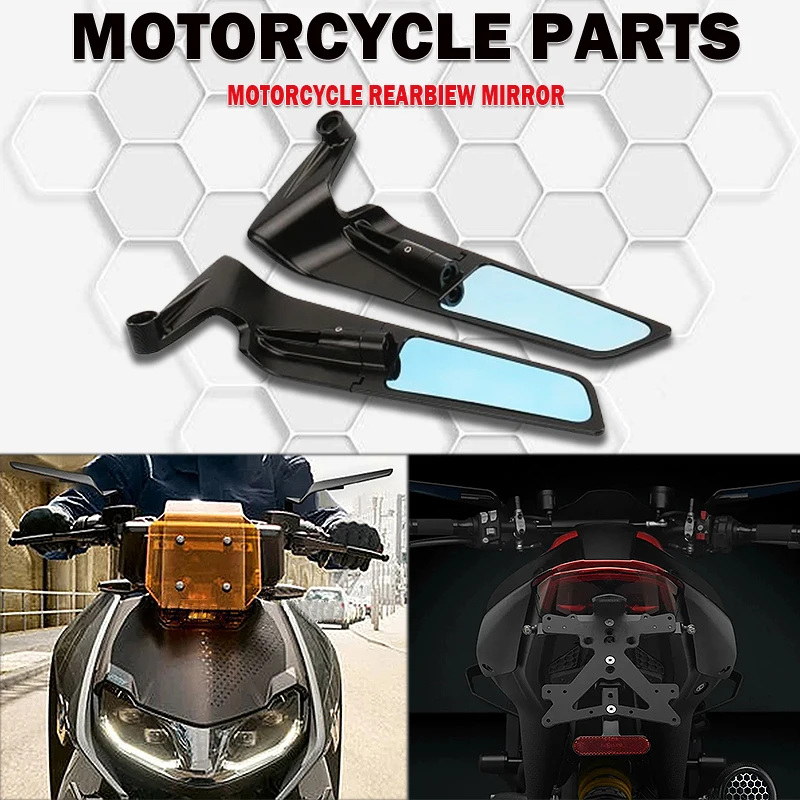 

For Bmw CE04 CE 04 ce04 2022 2023 New Motorcycle Accessories Mirrors Black Wind Wing Adjustable Rotating Rearview Mirrors Kits