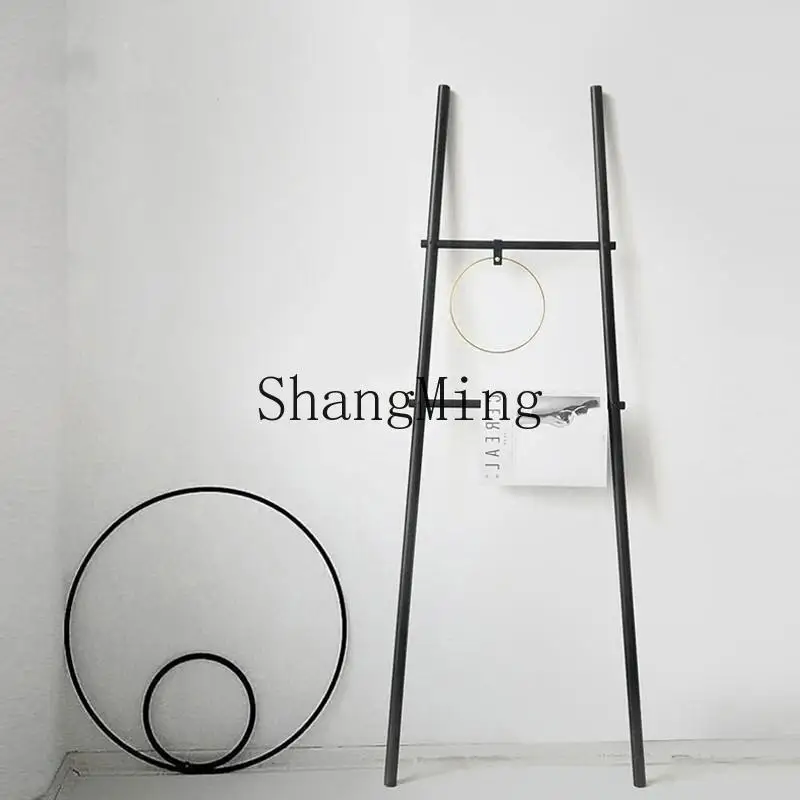 

CL simple bathroom trapezoidal double rod non-punching against the wall towel rack toilet toilet floor