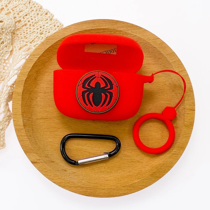 카툰 마블 이어폰 케이스, JBL T230NC/T130NC TWS 실리콘 무선 블루투스 이어버드, 후크 포함 보호 충전 커버