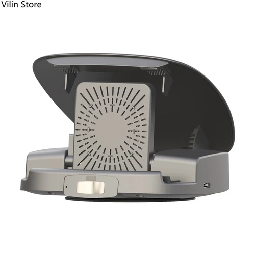 Cargador inalámbrico para coche de 15W, soporte para teléfono móvil con sensor infrarrojo automático, con ventilador de refrigeración y ergonomía