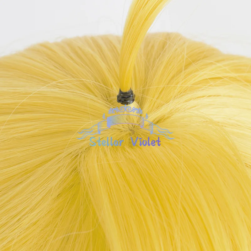 Peruka Cosplay Panty Anarchy Odporna na Ciepło Anime Panty & Stocking z Pasem do Pończoch Anarchy Cosplay Syntetyczne Peruki Złota Peruka