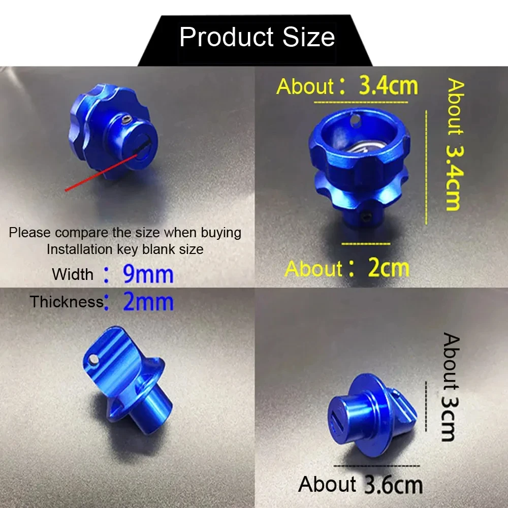 범용 오토바이 일반 키 금속 수리 헤드, 오각형 육각 키 헤드 커버, 혼다 야마하 가와사크용 장식 키