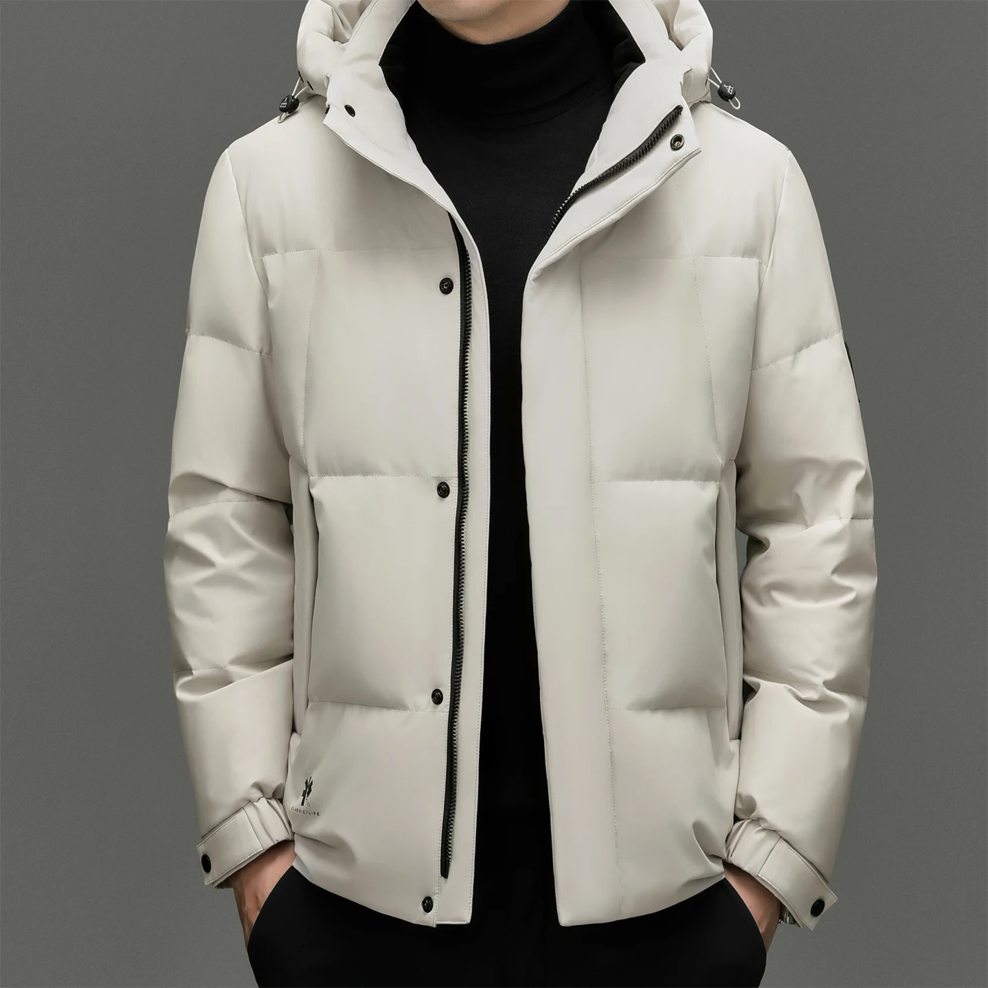 High Quality 90% White Duck Down Jacket Men 2025 Winter Hooded Parkas Coat Male Wind-Proof Outdoor Duck Down Puffer Jacket