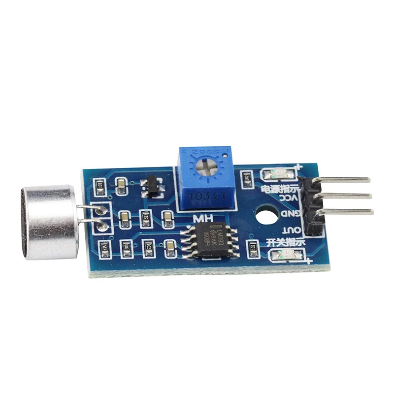 5 個の高感度サウンドセンサーモジュールサウンドコントロールセンサースイッチ検出ホイッスルスイッチマイクアンプ Arduino 用