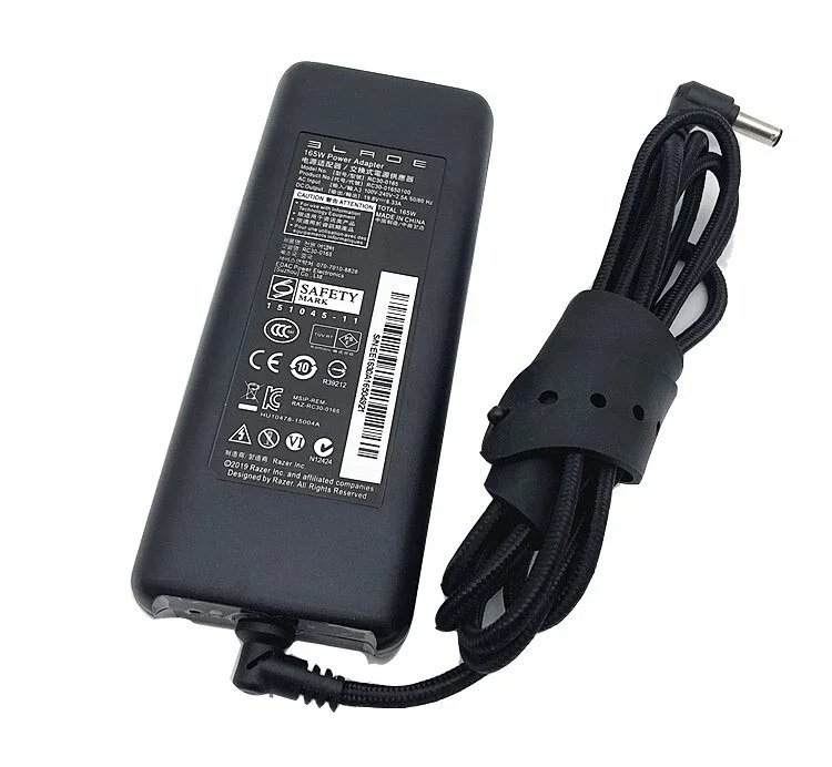 W Original 19.8V 8.33A 165W AC Adapter Charger For Razer RZ09-01663W53-R3W1 5.5mm