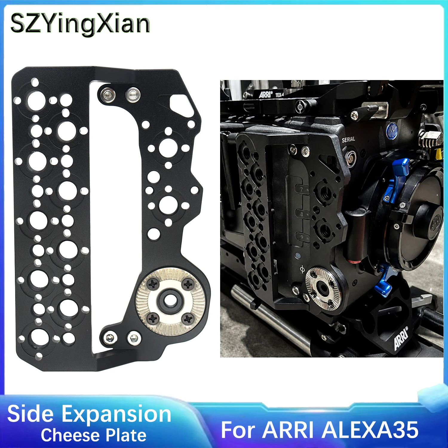 ARRI ALEXA35 Camera Side Expansion Board With ARRI Rosette Gear Install and Fix With M4 Screws