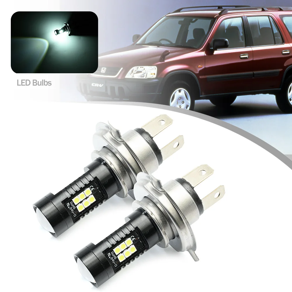 

2Pcs LED Headlight High Low Beam CANBUS No Error H4 HB2 9003 P45t For Honda Accord Civic VI VII CR-V I II III MK1 MK2 MK3 Jazz