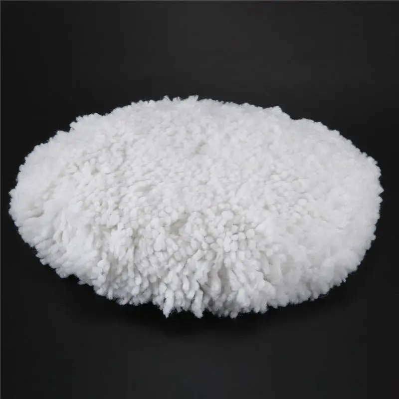 Durable 5Pcs 7 Inch Inch 180Mm Soft Wool Clean Polishing Buffing Bonnet Pad For Car Auto Polisher