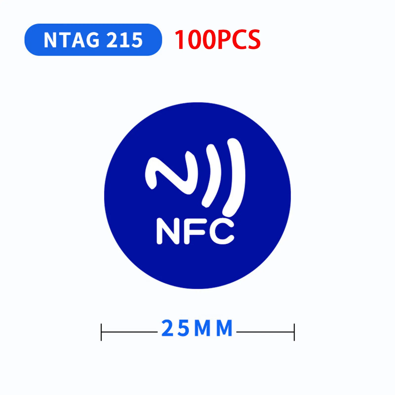 100 Stück NTAG215 NFC-Tags NFC213/215/216 Runde Nass-Inlays Hochfrequenz-Klebeetiketten zur Fälschungssicherung – Detail 11