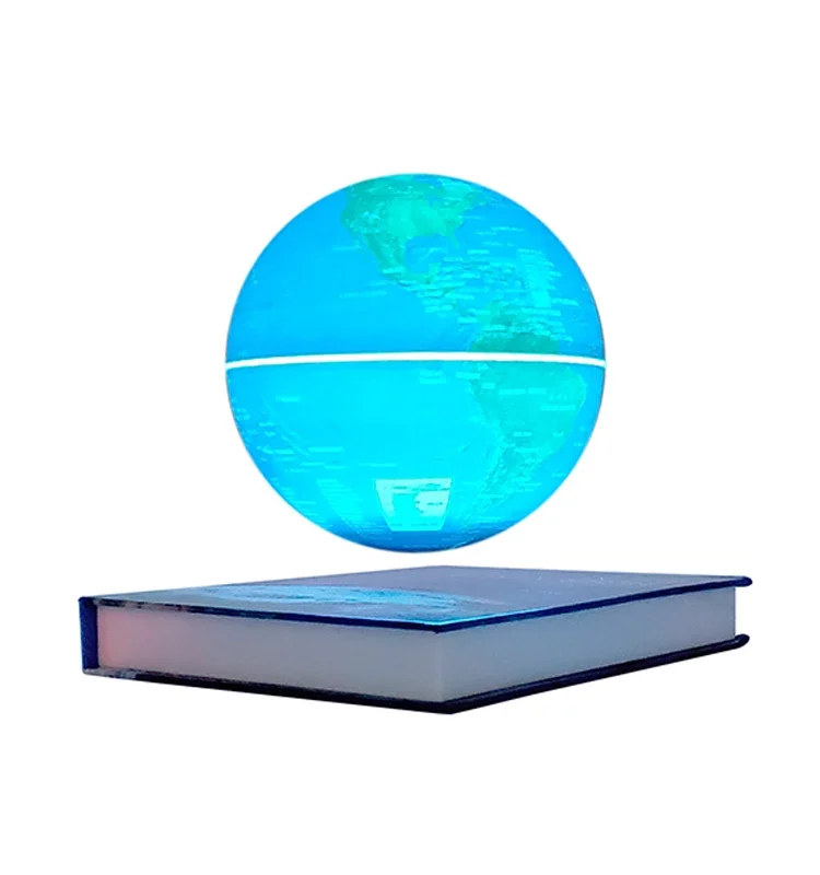 6 inch 14cm Magnetic Levitation  Home Decor Retro World Floating Globe Modern Learning World Map Globe Kids Study Desk Decor