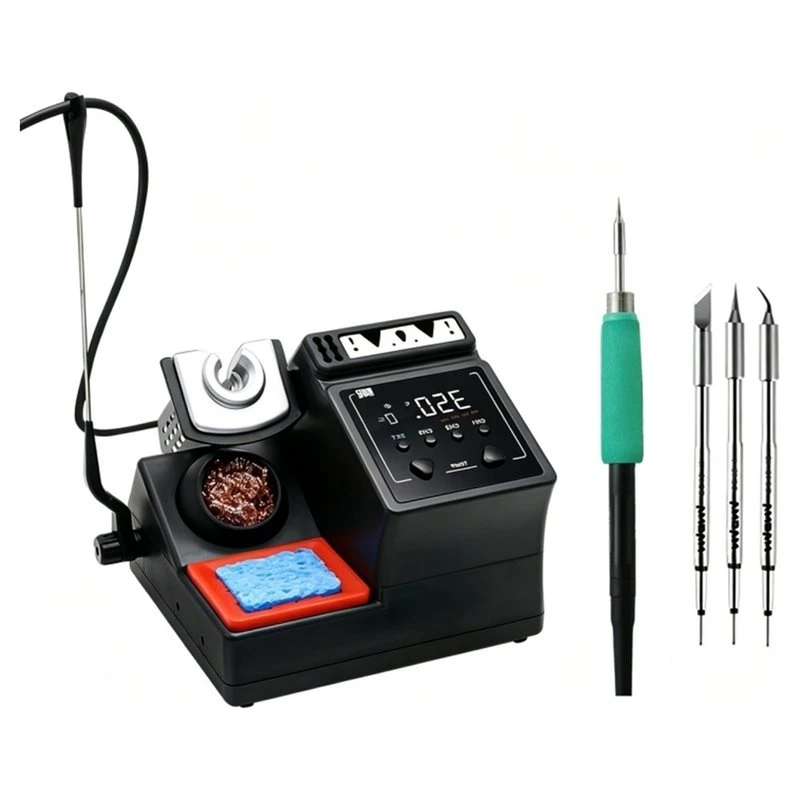 ABVG-1Set A9E Soldering Station, Compatible With 245 Model Soldering Iron Tips, Handle Temperature Control,Rework Station