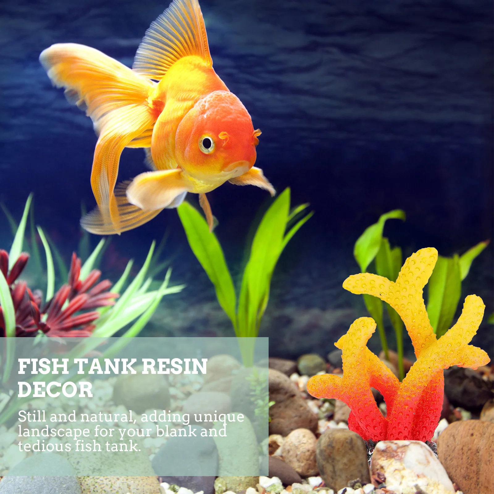 

12Pcs Fish Tank Artificial Coral Resin Decoration Simulation Aquarium Plant Desktop Ornament Artificial Aquatic Coral Decor