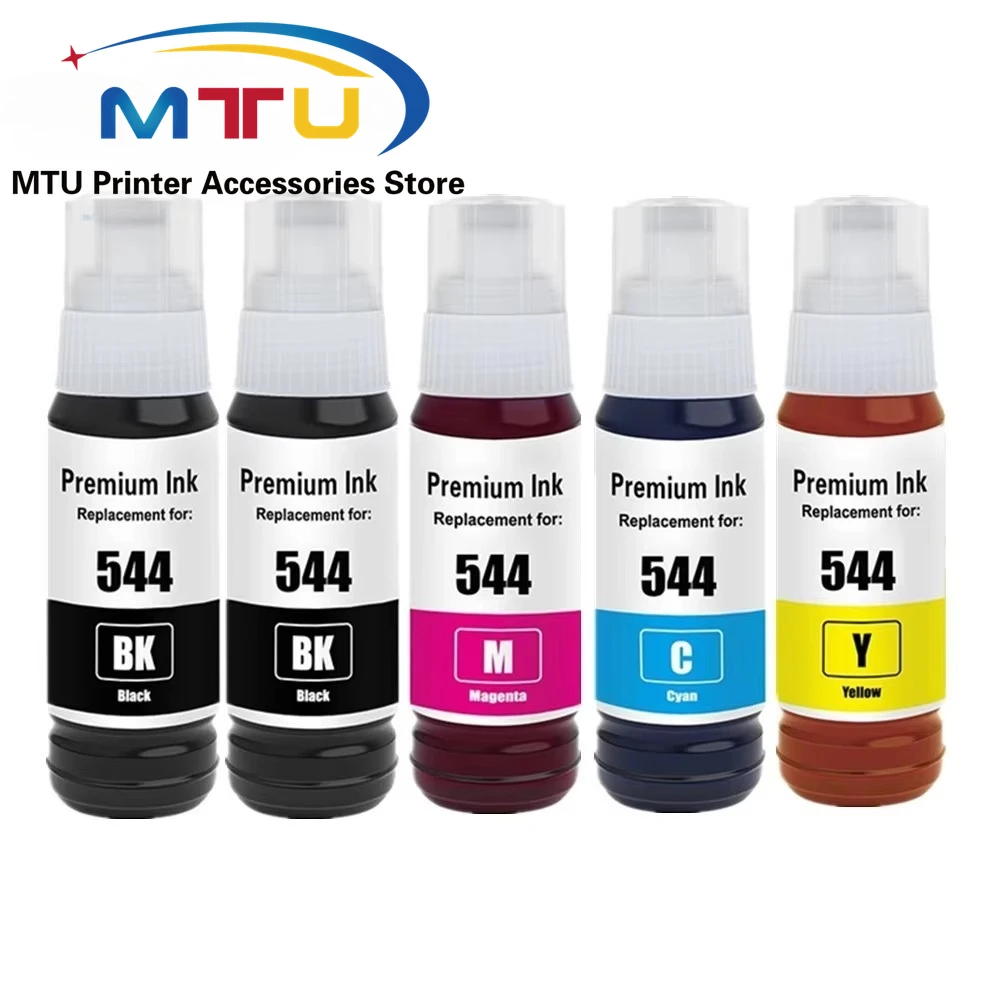 Tinta de Colorante T544 544 para Impresoras Epson L3150 L3110 L3100 L3210 L3250 L1110 5190 L1210 L1250 L3251 L3260 L5290