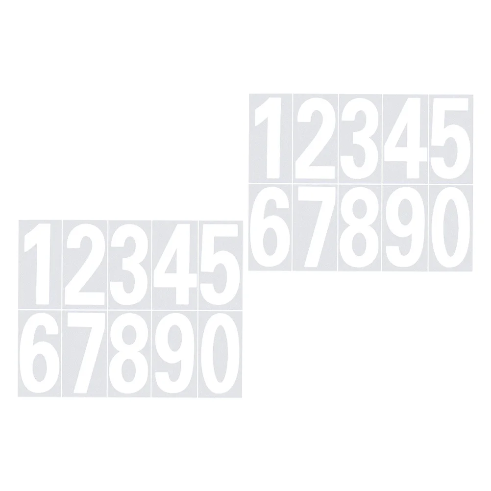 Autocollants réfléchissants auto-adhésifs, 2 pièces, pour boîte aux lettres, panneau scolaire, guitares, faciles à appliquer, sans résidus