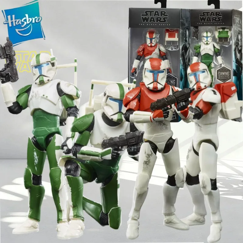 

Genuine Hasbro Star Wars The Black Series RC-1140 (Fixer) RC-1138 (Boss) Republic Commando 6" Action Figure Gaming Greats Model