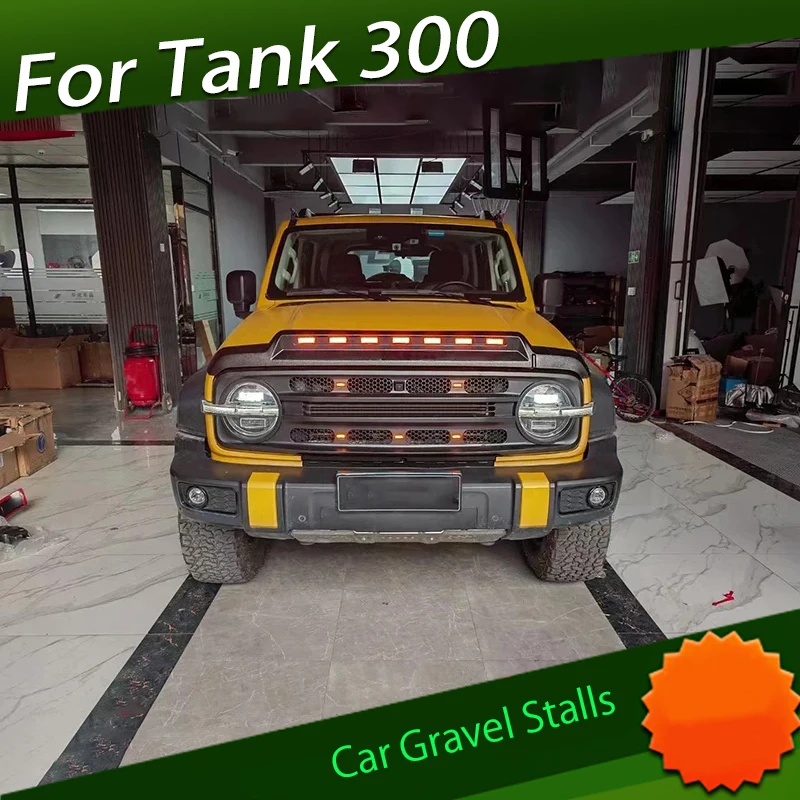 Car Gravel stalls Fit for GWM Tank 300 Modified Off-road Appearance Kit Small Yellow Light Car Gravel stalls Special Accessories