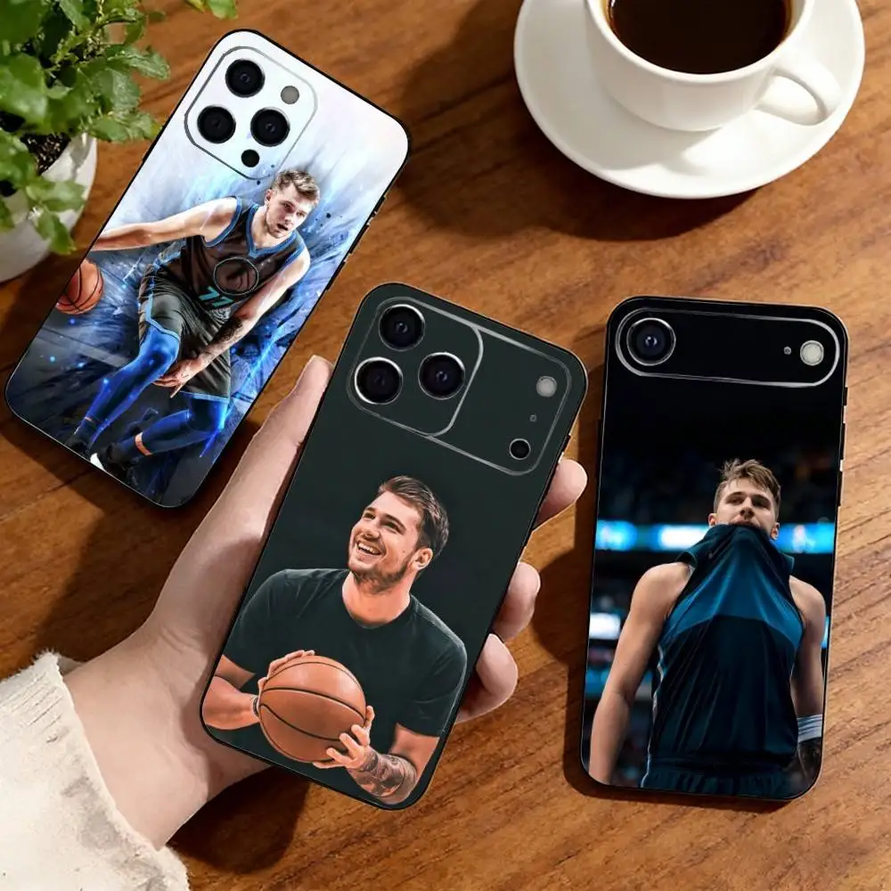 

Luka Doncic Phone Case For IPhone17,16,15,14,13,12,11 Plus,Pro Soft Silicone Black Cover