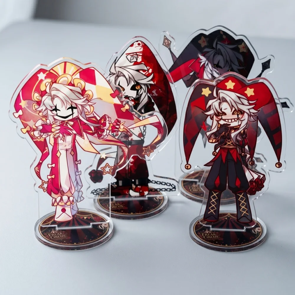The Freak Circus TFC 10cm Acrylic Stand Keychain Pierrot Harlequin Double Sided HD Chibi Otome Game Maid Desk Decor Fan Gift