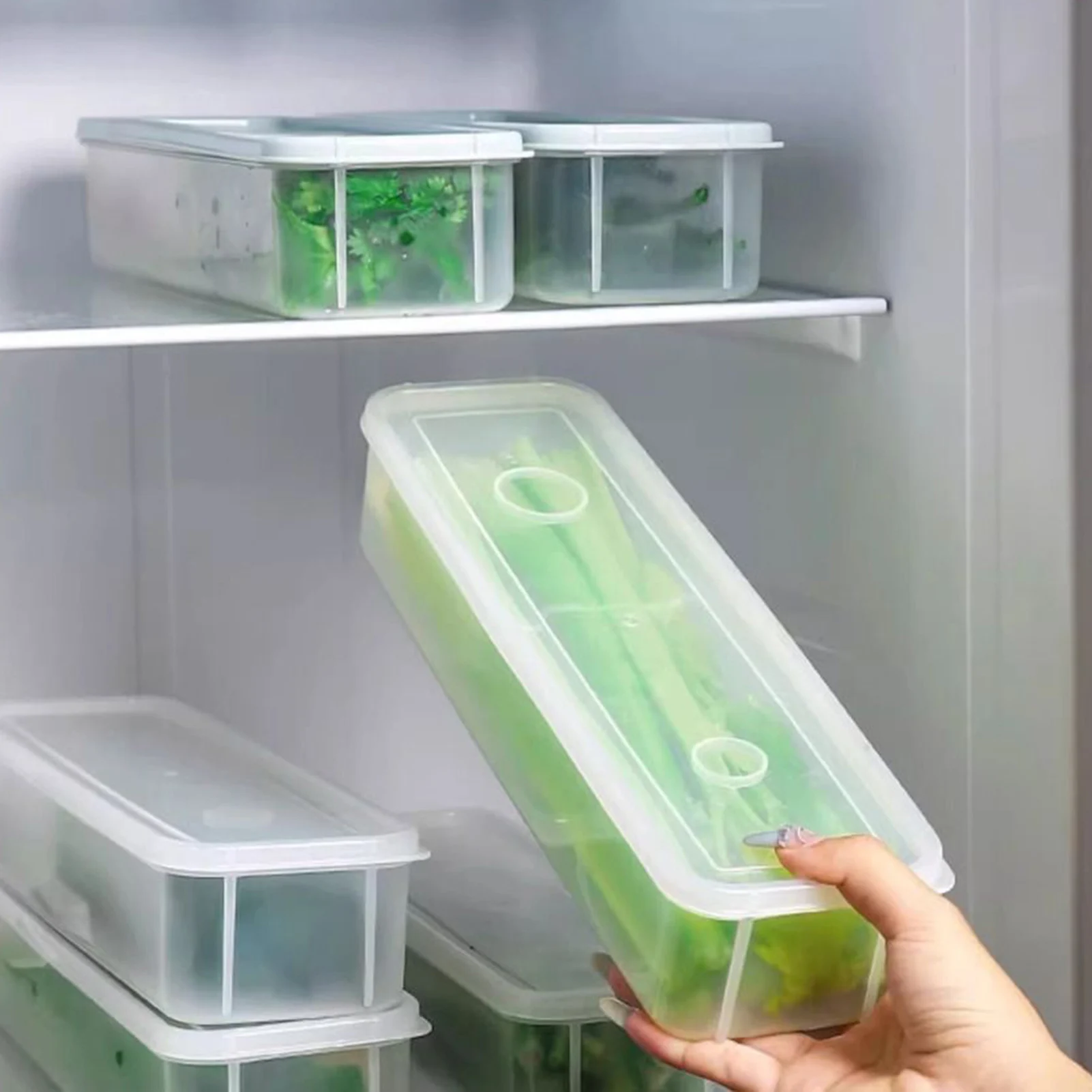 Fruit Storage Containers for Fridge Food Storage Containers with Lids for Veggie Berry Fruits and Vegetables
